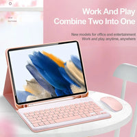 Keyboard Case for Redmi Pad SE 9.7-inch Tablet, Bluetooth Silent Keyboard Cover