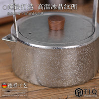 Pure Titanium Teapot Set with Handle for Home and Outdoor Use, Portable Water Kettle for Tea Brewing