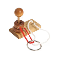 Topological Puzzle Desk Toy - Metal Disentanglement Brain Teaser for Stress Relief