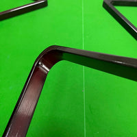 Wooden Billiard Ball Rack for 2-1/4 inch Pool Balls, Black Eight Triangle Frame