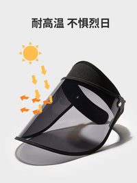 Women's UV Protection Sun Visor with Face Mask for Cycling and Driving
