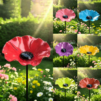 Outdoor Wrought Iron Flower Bird Feeder for Garden & Patio Decoration