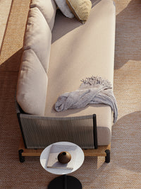 Outdoor Wicker Modular Sofa Set for Patio Garden Villa Hotel Sunroom, Weatherproof Rattan Furniture