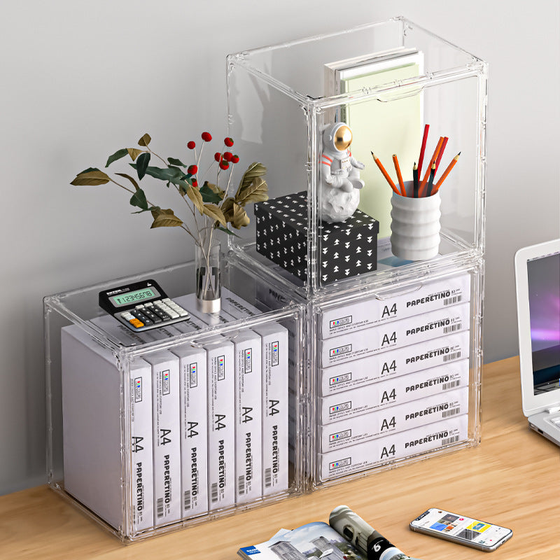 Large Clear Acrylic Display Case for Collectibles, Toys, Models, and Books - Dustproof Storage Box