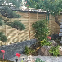 Bamboo Garden Fence Panel Outdoor Privacy Screen Decorative Border for Yard Patio Balcony