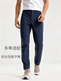 Men's T10 Softshell Hiking Pants Windproof Water-Repellent Wear-Resistant Outdoor Trousers