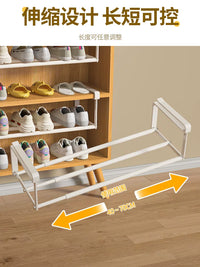 Retractable Under-Shelf Shoe Rack Organizer for Cabinets and Wardrobes, Space-Saving Storage Shelf