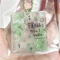 Lucky Knocking Acrylic Keychain Bag Charm Collectible Gift
