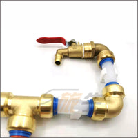 RV Quick-Connect Water Line Copper Fittings for Water System Modification