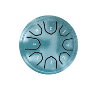 Mini Steel Tongue Drum for Beginners, 4-inch 9-Note Portable Percussion Instrument