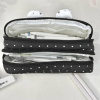 Star Pattern Pencil Pouch, Transparent Large Capacity Stationery Bag for Students