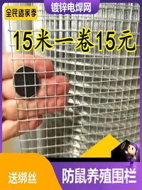 Galvanized Steel Wire Mesh Fence for Poultry, Rabbit, Bird Enclosures, Garden Barriers, and Rodent Protection