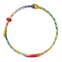 Dragon Boat Festival Five-Color Rope Bracelet for Kids and Adults, Hand-Woven Adjustable Lucky Charm