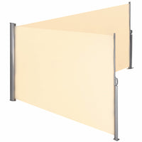 Retractable Aluminum Side Awning for Sun and Wind Protection, UV Resistant