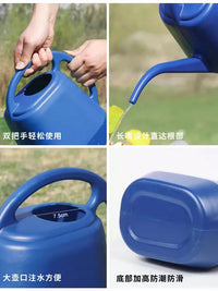 Long Spout Plastic Watering Can for Indoor & Outdoor Plants, Garden & Vegetable Watering Pot