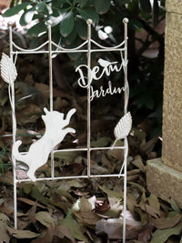 Decorative Iron Art Garden Fence Panel for Climbing Plants and Home Decor