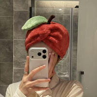 Cartoon Absorbent Quick Dry Hair Towel Cap for Adults