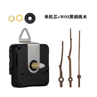 Silent Quartz Clock Movement Kit with Black Walnut Hands for DIY Clock Repair