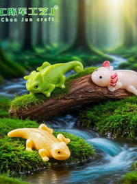 Realistic Hexagonal Dragon Lizard Figurines for DIY Micro Landscape Decor