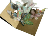Colorful Gilded Butterfly Handmade 3D Pop-Up Book DIY Material Kit for Friends and Couples, Retro Exquisite Creative Gift