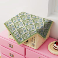 Pastoral Floral Plant Dust Cover for Small Appliances - Microwave, Air Fryer, Oven