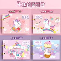 A4 Sketchbook for Kids, 100 Sheets Thickened Drawing Pad, Cartoon Kindergarten Training Blank Book