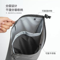 Beehive Dry Wet Separation Waterproof Shoulder Bag for Outdoor Sports, Swimming, Camping, and Electronics Storage