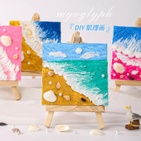 DIY Hand-Painted Quartz Sand Acrylic 3D Ocean Painting Kit for Art Projects and Team Building