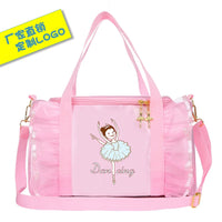 Girls' Dance Bag Large Capacity Ballet Shoulder Tote for Kids