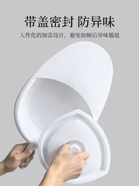 Bedside Commode for Elderly, Bedpan for Men and Women, Portable Toilet for Bedridden Patients