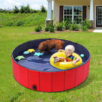 Foldable Pet Sprinkler Pool and Bath Tub for Dogs