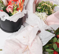 Solid Color Floral Wrapping Paper for Bouquets - 36 Sheets
