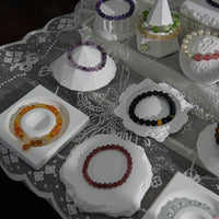 Plaster Jewelry Display Stand for Bracelets, Bangles, and Crystal Collections