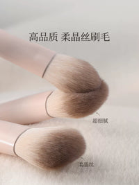 Mylittledeer 3-Piece Eyeshadow Brush Set for Beginners, Detail Blending & Eyeliner
