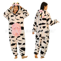 Unisex Animal Onesie Pajamas Flannel Sleepwear for Adults and Kids