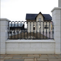 Modern Wrought Iron Garden Fence Panel for Villas and Outdoor Spaces