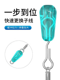 Silicone Fishing Line Connector Quick Release Swivel Hooks for Lead Sinker Rigs