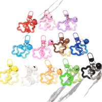 Acrylic Star & Bell Keychain Charms for Bags and DIY Decoration