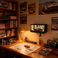 Infinity Garage Key Holder with LED Light and Display Case for Car Models
