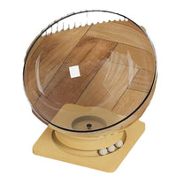 Space Capsule Cat Bed with Acrylic Dome, All-Season Pet House and Toy