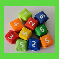 Kids Digital Bean Bags for Kindergarten and Primary School Throwing Games, Cognitive Learning Props, Parent-Child Sports Activity