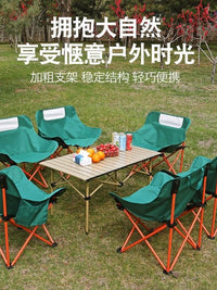 Muwolf Outdoor Portable Folding Camping Chair and Table Set for Picnic and Travel