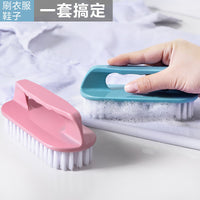 Household Plastic Laundry Brush with Stiff Bristles for Clothes and Shoes