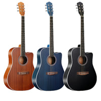 41-inch Sapele Matte Acoustic Guitar Set with Cutaway
