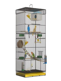Large Parrot Bird Cage for Breeding and Pet Birds - Spacious Luxury Villa for Cockatiels, Budgies, and Peonies