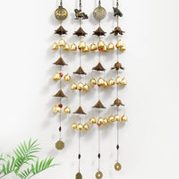 Japanese Korean Style Cat House Wind Chime Cartoon Wooden Cabin Bell Retro Alloy Ornament