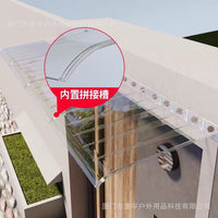 Invisible PC Polycarbonate Awning for Windows, Balconies, and Electrical Boxes - Rain and Sun Protection