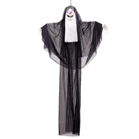 Halloween Nun Skeleton Ghost House Decor Glowing Black and White Horror Hanging Ornament