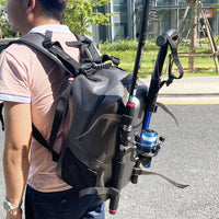 Waterproof Fishing Lure Bag Multifunctional Outdoor Backpack for Sea Fishing Rods and Laptops