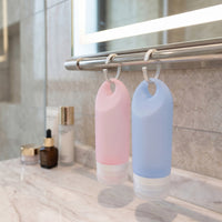 Travel Squeeze Bottle Set for Shampoo Lotion Toiletries - Leakproof & Portable